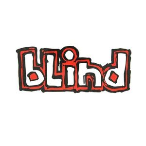Blind Skateboard Sticker Red 6.5 Inches - Early 2000's